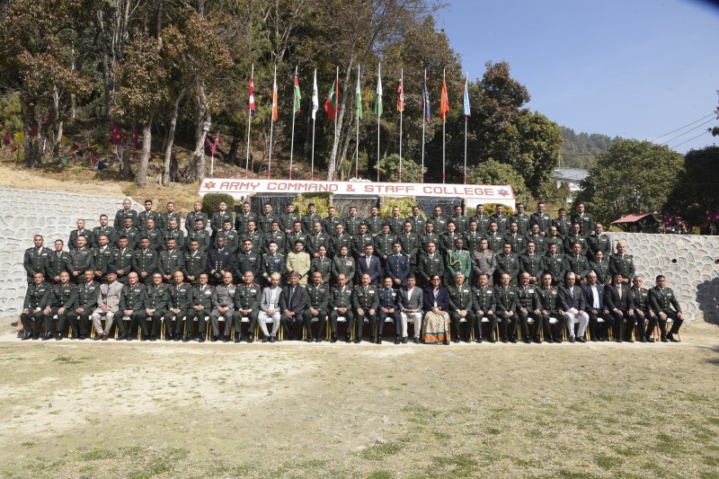 सैनिक कमाण्ड तथा स्टाफ तालिमको दीक्षान्त समारोह सम्पन्न